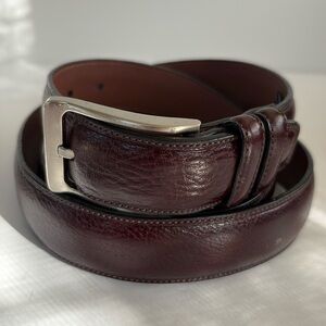 Roundtree & Yorke Leather Brown Belt Size 44 Chestnut